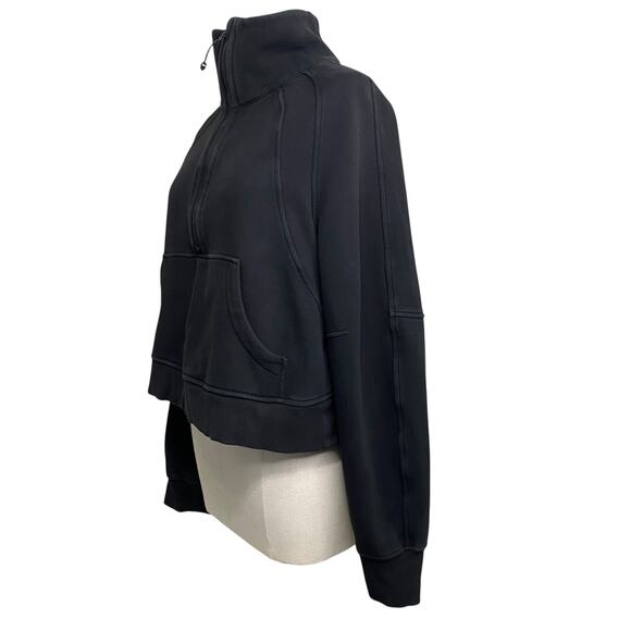 Lululemon Oversized Scuba Funnel Neck Half Zip Cropped Hoodie - Picture 11 of 16